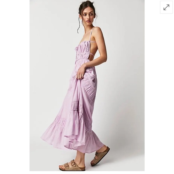 Free People Dresses Free People Taking Sides Open Tie Back
